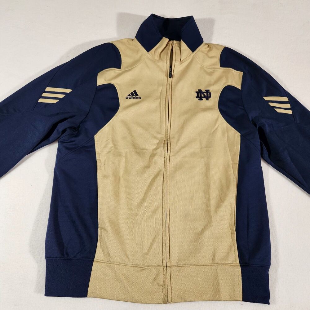 Notre Dame Fighting Irish Jacket Adidas ClimaLite Scorch Full Zip Mens Small
